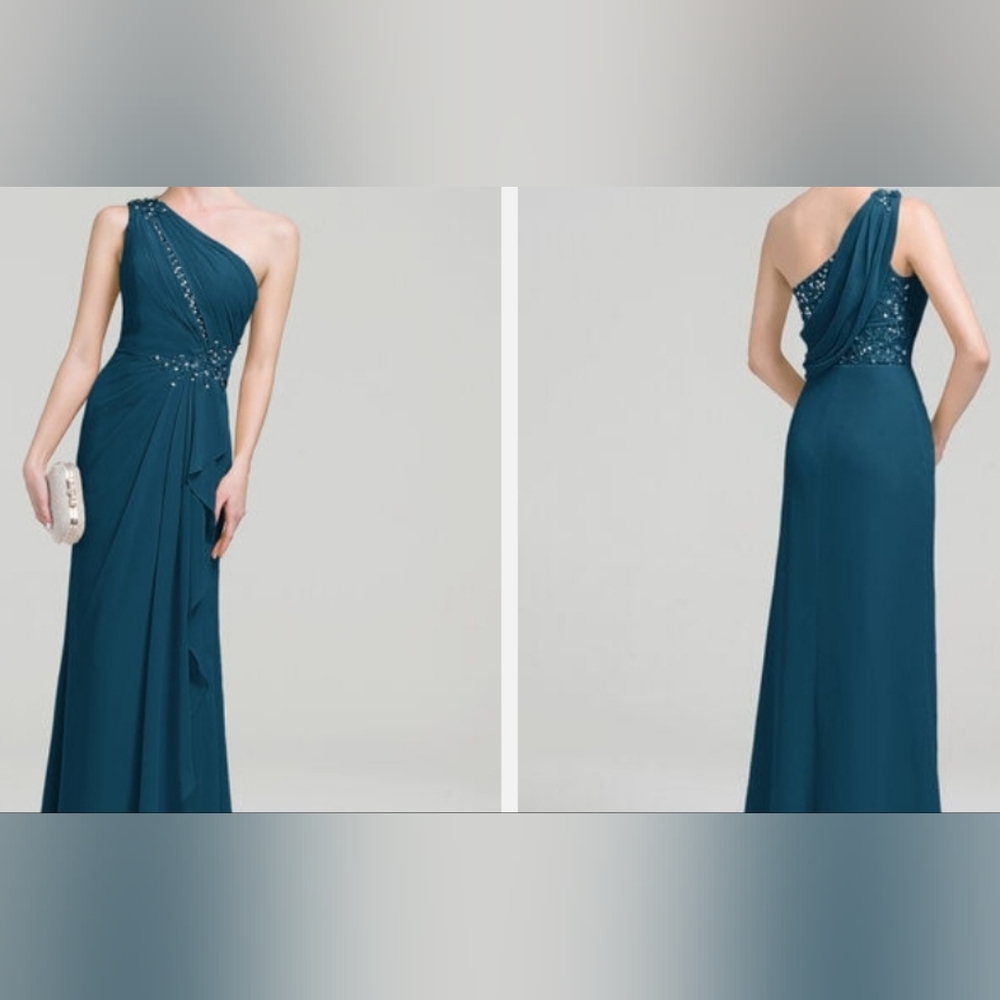NWT JJ's House! - Ink Blue, Sequin - Gown - Size 12